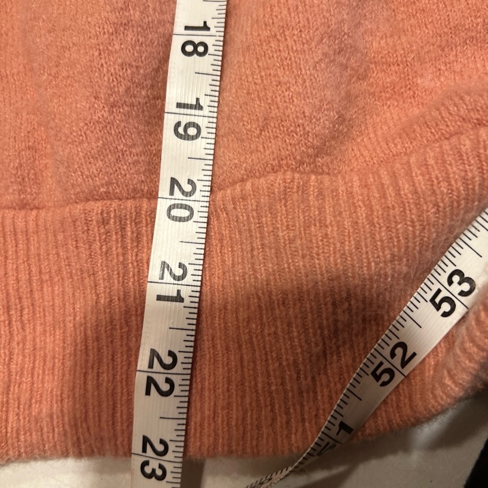 Madewell dusty orange cross front v-neck sweater size Small D1 - Picture 10 of 12